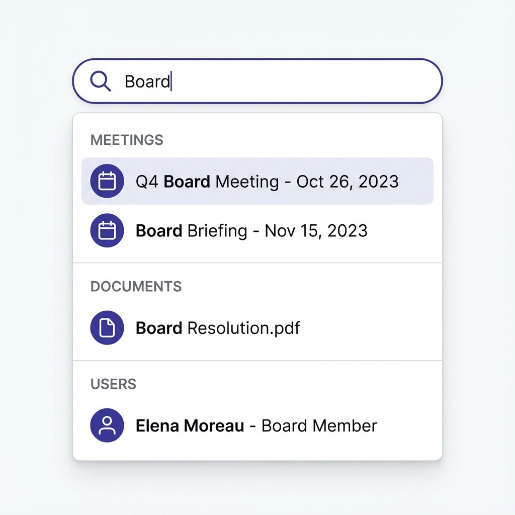 Global Search Interface